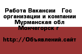 Работа Вакансии - Гос. организации и компании. Мурманская обл.,Мончегорск г.